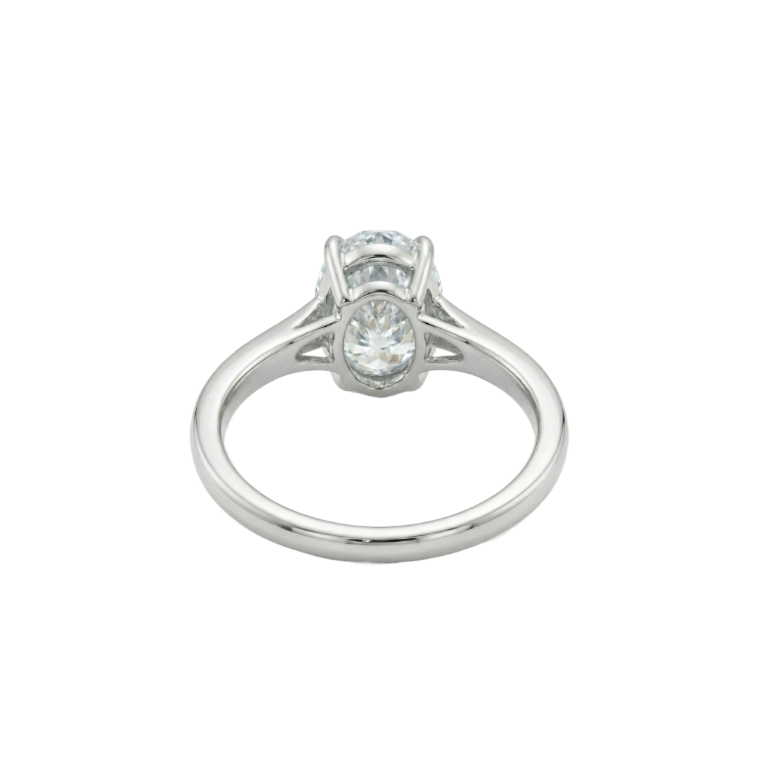 2ct Oval Cut Solitaire Engagement Ring